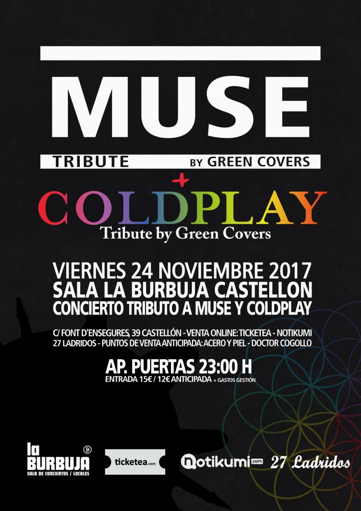 muse coldplay tribute green covers castellon